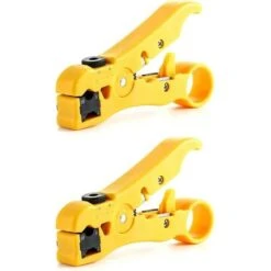 Coupe-câble, Outil Coupe-câble/dénudeur Universel 2 Pièces Pour Câbles Coaxiaux RG59, RG6, RG7 Et RG11, Catégorie Câble-CAT6 CAT5 CAT3