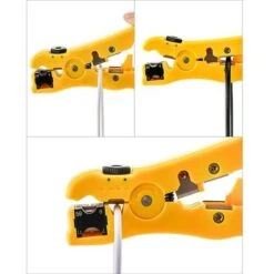 Coupe-câble, Outil Coupe-câble/dénudeur Universel 2 Pièces Pour Câbles Coaxiaux RG59, RG6, RG7 Et RG11, Catégorie Câble-CAT6 CAT5 CAT3 -Pas Cher Pro Bricoleur Magasin 93858337 3