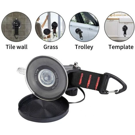 Lot De 2 Ventouses D'ancrage Solides Pour Voiture Avec Crochet Sécurisation Arrimage Pour Auvent Latéral De Voiture, Bateau, Camping, Bâche, Tentes, Bagages, Bâches 3 Lot De 2 Ventouses D'ancrage Solides Pour Voiture Avec Crochet Sécurisation Arrimage Pour Auvent Latéral De Voiture, Bateau, Camping, Bâche, Tentes, Bagages, Bâches – Image 3