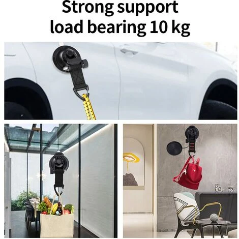 Lot De 2 Ventouses D'ancrage Solides Pour Voiture Avec Crochet Sécurisation Arrimage Pour Auvent Latéral De Voiture, Bateau, Camping, Bâche, Tentes, Bagages, Bâches 4 Lot De 2 Ventouses D'ancrage Solides Pour Voiture Avec Crochet Sécurisation Arrimage Pour Auvent Latéral De Voiture, Bateau, Camping, Bâche, Tentes, Bagages, Bâches – Image 4