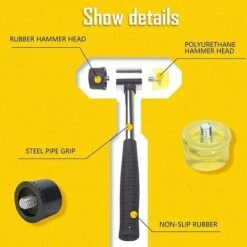 Marteau En Caoutchouc, Maillet En Caoutchouc Avec Outil Double Face Pour Projets De Bricolage, Artisanat, ébéniste -Pas Cher Pro Bricoleur Magasin 94095248 4