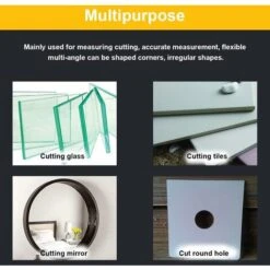 Coupe-verre　Coupe-Verre Circulaire Avec Ventouse Outils De Coupe, Diamant Coupe Diamètre Du Cercle 400 Mm Pour Amateurs Coupeurs De Verre Professionnels -Pas Cher Pro Bricoleur Magasin 94305334 3