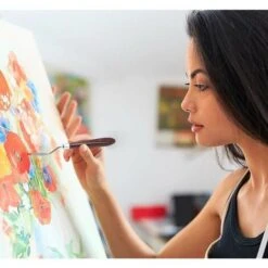 Couteaux à Peindre En Acier Inoxydable Artiste Peinture À L'huile Palette Couteau Spatule Peinture à L'huile Accessoires De Mélange De Couleur 5 Pièces -Pas Cher Pro Bricoleur Magasin 94520218 4