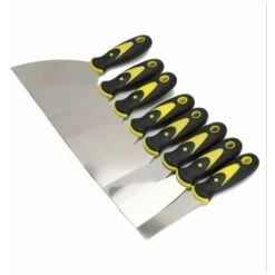 Couteau à Mastic Bicolore En Acier Inoxydable Couteau à Pelle Couteau à Mastic Propre Grattoir Couteau à Truelle (ensemble De 8 Pièces)