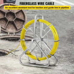 VEVOR 6mmx130M Profit Tranage Extracteur Aiguille Cable Fibre De Verre Tire-Fil 7 VEVOR 6mmx130M Profit Tranage Extracteur Aiguille Cable Fibre De Verre Tire-Fil -Pas Cher Pro Bricoleur Magasin 94750356 3