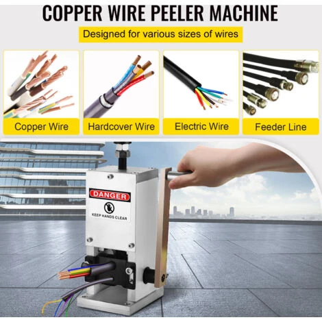 VEVOR Machine A Denuder Manuelle 1,5-25 Mm Pince A Denuder Fils, 15 M/min Lame Remplacable Machine A Denuder Cable En Alliage DeAluminium Avec Panneau DeAlimentation Pour Recuperation Recyclage Fil 3 VEVOR Machine A Denuder Manuelle 1,5-25 Mm Pince A Denuder Fils, 15 M/min Lame Remplacable Machine A Denuder Cable En Alliage DeAluminium Avec Panneau DeAlimentation Pour Recuperation Recyclage Fil – Image 3