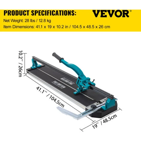 VEVOR Coupe Carrelage 800mm Coupe Carreaux Manuel Fort Avec Epaisseur De Coupe 6-15 Mm Coupeur De Carrelage Reglable Robuste Avec Positionnement Laser Precis Rail Simple 2 VEVOR Coupe Carrelage 800mm Coupe Carreaux Manuel Fort Avec Epaisseur De Coupe 6-15 Mm Coupeur De Carrelage Reglable Robuste Avec Positionnement Laser Precis Rail Simple – Image 2