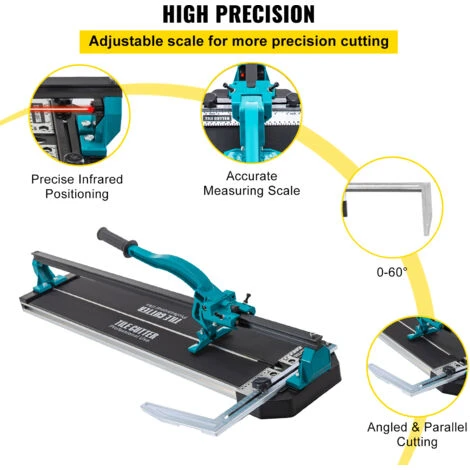 VEVOR Coupe Carrelage 800mm Coupe Carreaux Manuel Fort Avec Epaisseur De Coupe 6-15 Mm Coupeur De Carrelage Reglable Robuste Avec Positionnement Laser Precis Rail Simple 5 VEVOR Coupe Carrelage 800mm Coupe Carreaux Manuel Fort Avec Epaisseur De Coupe 6-15 Mm Coupeur De Carrelage Reglable Robuste Avec Positionnement Laser Precis Rail Simple – Image 5