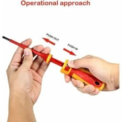 Tournevis Isolant 1000 V Kit Manuel Magnétique, 13 PCS VDE Lot De Vis Isolantes Ensemble De Tournevis Résistant à Haute Tension Ensemble De Groupe électrotechnique -Pas Cher Pro Bricoleur Magasin 95134096 3