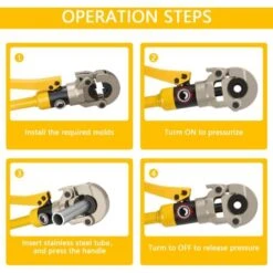 Pince à Sertir Professionnelle TEENO(100kn), Pour Tuyaux En Cuivre, Tuyaux En Acier Inoxydable, Inserts De Mâchoire : V12, V15, V18, V22, V28 (Crimpen V12-28) 8 Pince à Sertir Professionnelle TEENO(100kn), Pour Tuyaux En Cuivre, Tuyaux En Acier Inoxydable, Inserts De Mâchoire : V12, V15, V18, V22, V28 (Crimpen V12-28) -Pas Cher Pro Bricoleur Magasin 95840989 4