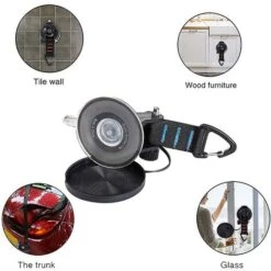 4 Pièces D'ancrage à Ventouse Robuste Avec Crochet De Fixation -Pas Cher Pro Bricoleur Magasin 95952807 4