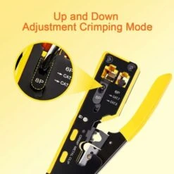 TEENO Pince à Sertir RJ45+RJ12 Outil De Sertissage，aveaconnecteur Réseau CAT5/5E/CAT6/CAT7 Blindé Avea Outils De Cisaillement -Pas Cher Pro Bricoleur Magasin 96170608 4