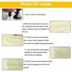 Coupe-verre　Coupe-Verre Circulaire Avec Ventouse Outils De Coupe, Diamant Coupe Diamètre Du Cercle 400 Mm Pour Amateurs Coupeurs De Verre Professionnels -Pas Cher Pro Bricoleur Magasin 96337815 4