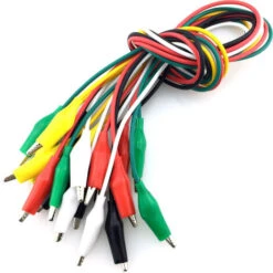 Multimètre, Ohmmètre Et Ampèremètre　10 Pièces Pinces Crocodile Avec Câble, Pince Crocodile Isolée, Longueur De Câble 50 Cm Pour Les Configurations De Test, La Technologie De Mesure Et Pour La Connexio -Pas Cher Pro Bricoleur Magasin 96340716 4