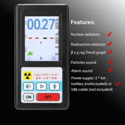 Compteur Geiger Portable Portable Détecteur De Rayonnement Nucléaire Multifonctionnel Dosimètre Personnel Détecteurs De Marbre Testeur De Rayons X Beta Gamma (Jaune) -Pas Cher Pro Bricoleur Magasin 96506463 4
