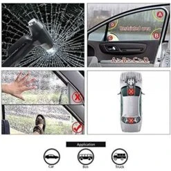 Brise-vitre De Voiture - Marteau De Sécurité Pour Voiture De Qualité Supérieure - Outil D'évacuation D'urgence Avec Brise-vitres Et Coupe-ceinture De Sécurité 9 Brise-vitre De Voiture - Marteau De Sécurité Pour Voiture De Qualité Supérieure - Outil D'évacuation D'urgence Avec Brise-vitres Et Coupe-ceinture De Sécurité -Pas Cher Pro Bricoleur Magasin 96642111 5