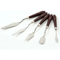 5 Pièces/ensemble De Peinture à L'huile Couteau Peinture Outil Palette Grattoir Palette Palette Peinture à L'huile Outil Accessoires