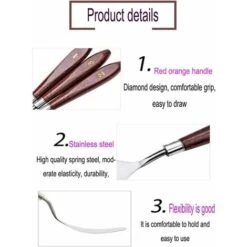 5 Pièces/ensemble De Peinture à L'huile Couteau Peinture Outil Palette Grattoir Palette Palette Peinture à L'huile Outil Accessoires -Pas Cher Pro Bricoleur Magasin 96644132 5