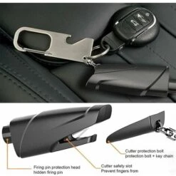 Marteaux De Sécurité Pour Voiture, Marteau De Sécurité Pour Voiture, Brise-vitre De Voiture, Brise-vitre Avec Outil Coupe-ceinture, Pour Ouvrir Les Vitres De La Voiture En Cas D'urgence -Pas Cher Pro Bricoleur Magasin 97061226 4