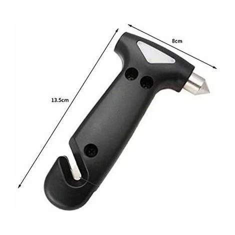 Marteau D'urgence Marteau Brise-vitre Marteau De Sauvetage Marteau De Sauvetage De Voiture Automobile Coupe-ceinture Noir 5 Marteau D'urgence Marteau Brise-vitre Marteau De Sauvetage Marteau De Sauvetage De Voiture Automobile Coupe-ceinture Noir – Image 5