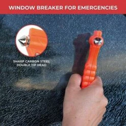 Brise Vitre Coupe Ceinture - Marteau De Secours Voiture Avec Coupe Ceinture De Sécurité Pointu, Outils D'Évacuation à Double Extrémité Pour Briser Le Verre En Cas D'urgence (Lot De 2) -Pas Cher Pro Bricoleur Magasin 97064002 4