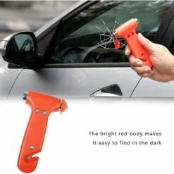Marteaux Coupe-Ceinture De Sécurité 2 En 1 Avec Outil De Coupe Ceinture Et Brise Vitre D'urgence Pour Voiture,Escape Tool Pour Voiture -Pas Cher Pro Bricoleur Magasin 97522140 4