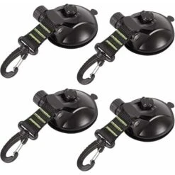 Lot De 4 Ventouses D'ancrage Avec Fixation à Ventouse Pour Voiture, Camping, Bâche, Accessoire Ventouse Multifonction Pour Tentes Comme Auvent Latéral De Voiture