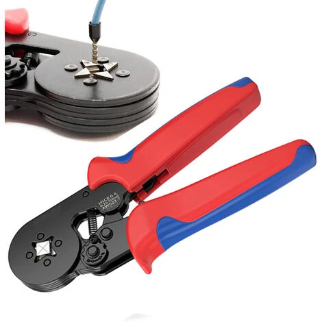 NineClouds Pince Sertir Embouts 0,25-10mm² Câble Auto-ajustable Empreinte Carrée Cosse 1 NineClouds Pince Sertir Embouts 0,25-10mm² Câble Auto-ajustable Empreinte Carrée Cosse