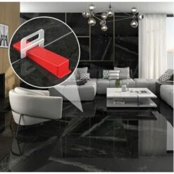 Système De Nivellement De Carrelage De1.5mm De Largeur De Joint, 400 Languettes De Traction,100 Pièces Cales Réutilisables Ensemble,Système De Nivellement Pour Carrelage De Carreaux épaisseur3-12 Mm -Pas Cher Pro Bricoleur Magasin 98378585 3