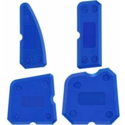 4 Pièces Ensemble D'Outils De Calfeutrage En Silicone Kit Lisseurs De Joints Pour Coulis D'Étanchéité Silicone Finition De Cachetage(Bleu) -