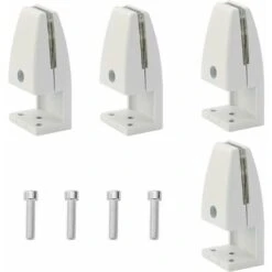 Lot De 4 Pinces De Séparation De Bureau, En Alliage D'aluminium, Clips De Protection Contre Les éternuements, Clips Pour Panneau D'intimité Pour Salle De Classe (5–20 Mm)