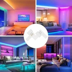 Connecteur De Bande LED RVB 2 Broches En Forme De L 2835/3528 Connecteur De Bande LED RVB Connecteur D'angle Droit Pour 2835 3528 Bandes Lumineuses LED RVB-8 Mm Life -Pas Cher Pro Bricoleur Magasin 99296716 4