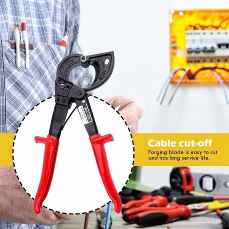 TRIO Coupe-câble à Cliquet HS 325A - Pour Couper Jusqu'à 240 Mm² - Pour Aluminium Et Cuivre(1 Article) 2 TRIO Coupe-câble à Cliquet HS 325A - Pour Couper Jusqu'à 240 Mm² - Pour Aluminium Et Cuivre(1 Article) – Image 2