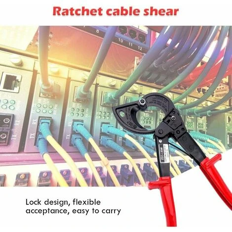 TRIO Coupe-câble à Cliquet HS 325A - Pour Couper Jusqu'à 240 Mm² - Pour Aluminium Et Cuivre(1 Article) 3 TRIO Coupe-câble à Cliquet HS 325A - Pour Couper Jusqu'à 240 Mm² - Pour Aluminium Et Cuivre(1 Article) – Image 3