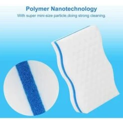 Eponges Magiques, 24 Pcs Eponge En Melamine De Nettoyage Très Épaisse - Gomme Magique Pour Salle De Bain, Piscine, Cuisine, Sol, Mur (sans Produits Chimiques) - Blanc -Pas Cher Pro Bricoleur Magasin 99409686 5