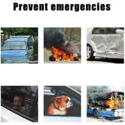 Marteau De Sécurité Pour Voiture Lot De 2 Outils D'évacuation D'urgence Pour Vitre De Voiture Automatique Marteau Brise-vitre Et Coupe-ceinture De Sécurité Escape 2 En 1 Pour Le Sauvetage Familial Et -Pas Cher Pro Bricoleur Magasin 99454484 5