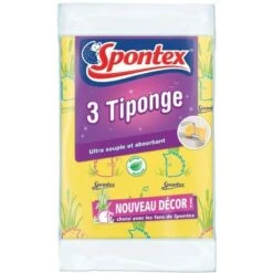 SPONTEX Eponges Plates Tiponge - 3 éponges