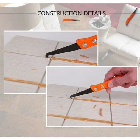 2pcs Couteau Nettoie Joint De Calfeutrage + 10 Lames Remplaçables -rénovation Des Joints De Carrelage 3 2pcs Couteau Nettoie Joint De Calfeutrage + 10 Lames Remplaçables -rénovation Des Joints De Carrelage – Image 3
