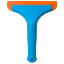 Raclette Caoutchouc Avec Poignée Plastique Raclette Silicone, Raclette Douche Pour Portes Verre, Fenêtre, Porte Douche, Verre, Pare-brise Voiture (Poignée Bleue, Lame Caoutchouc Orange) -Pas Cher Pro Bricoleur Magasin 99809793 4